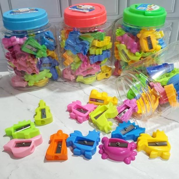 

''Terlaris" Serutan Toples (1 Toples Isi 24Pc)/Rautan Toples/Penyerut/Sharpener Murah
