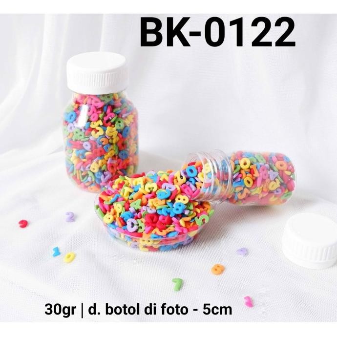 

cusss order] BK-0122 Sprinkles sprinkle sprinkel 30gr 30 gram konfetti angka