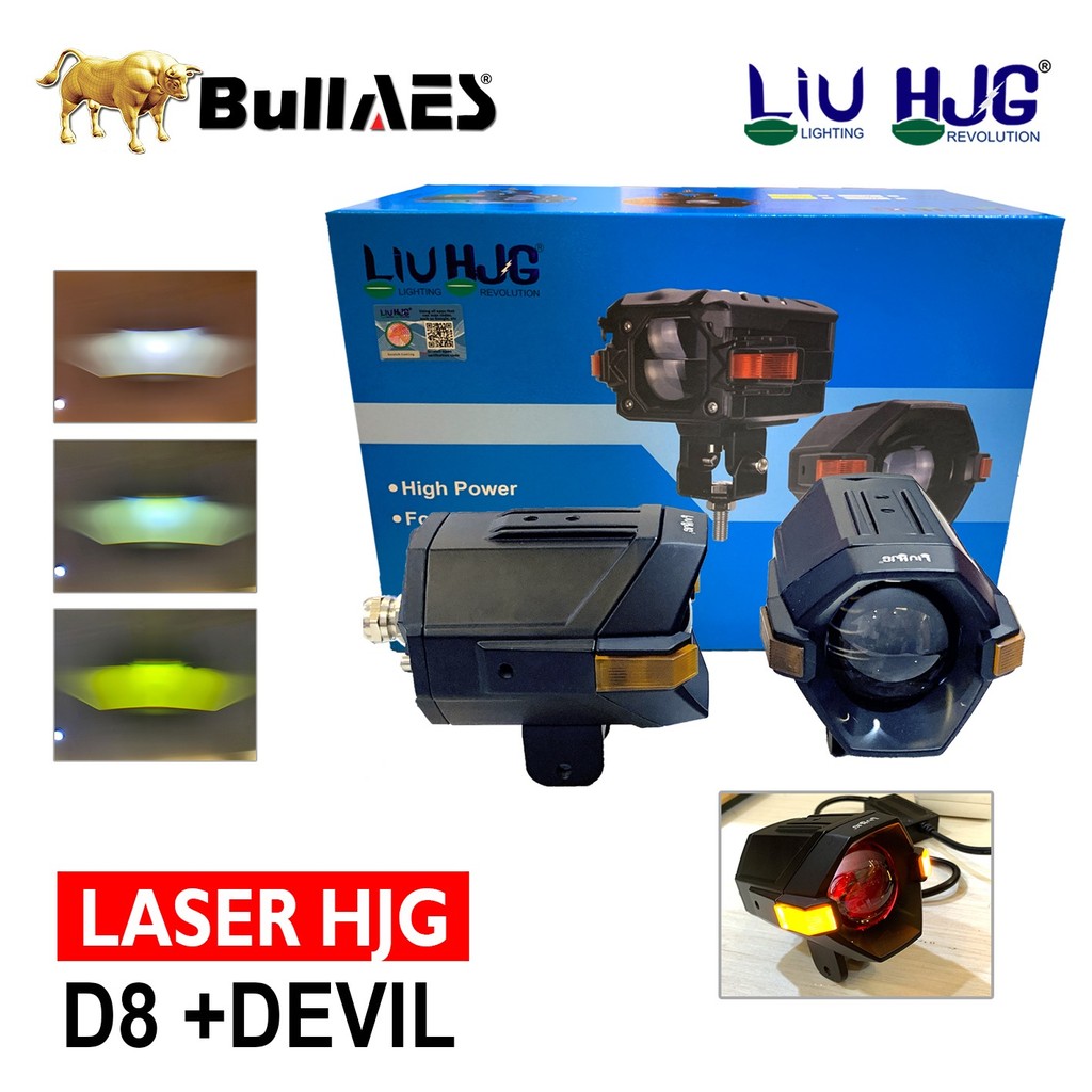 Mini Laser HJG All Weather D8 Devil Eye Senja Lampu Tembak 3 Warna HJG Waterproof