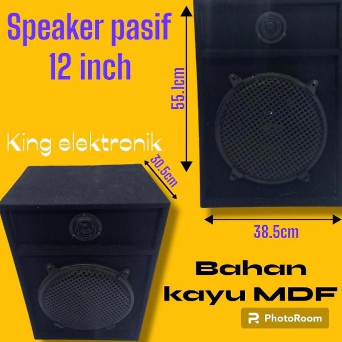Speaker Pasif 12 Inch Bahan Box Kayu Mdf Tebal New Stok