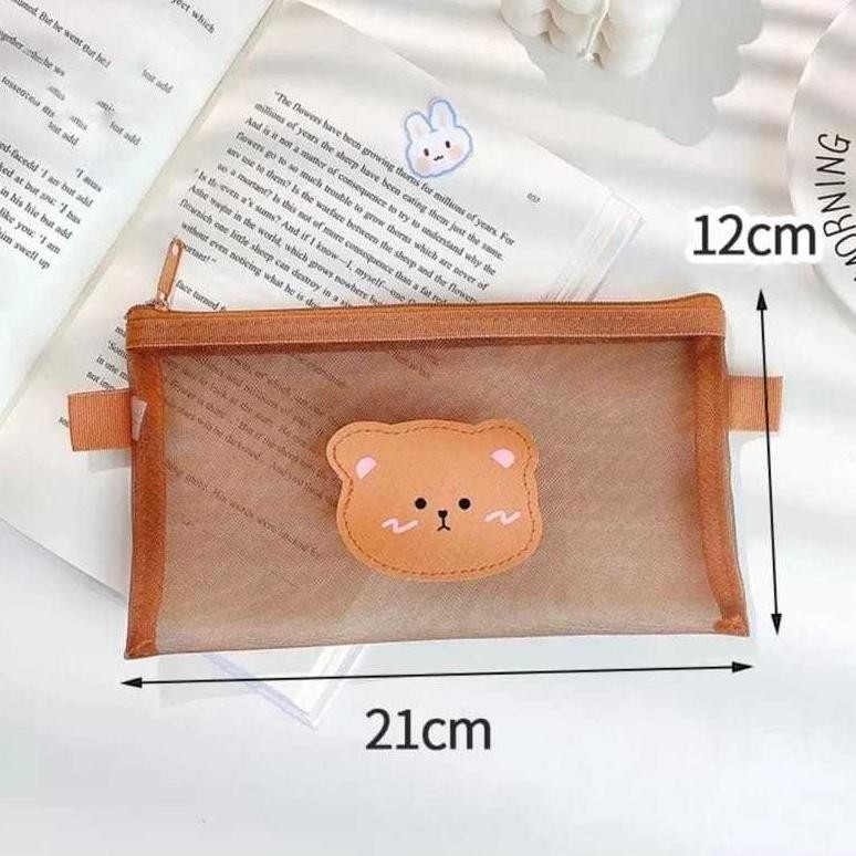 

Fth-56 Mo Tempat Pensil Pulpen Motif Beruang Karakter Lucu Kekinian