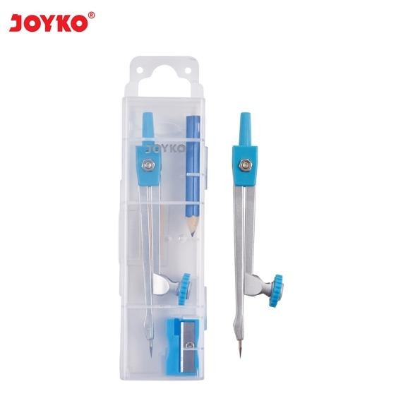 

''Terlaris" Math Set Jangka Joyko Ms- Silver Blue/Ungu Murah