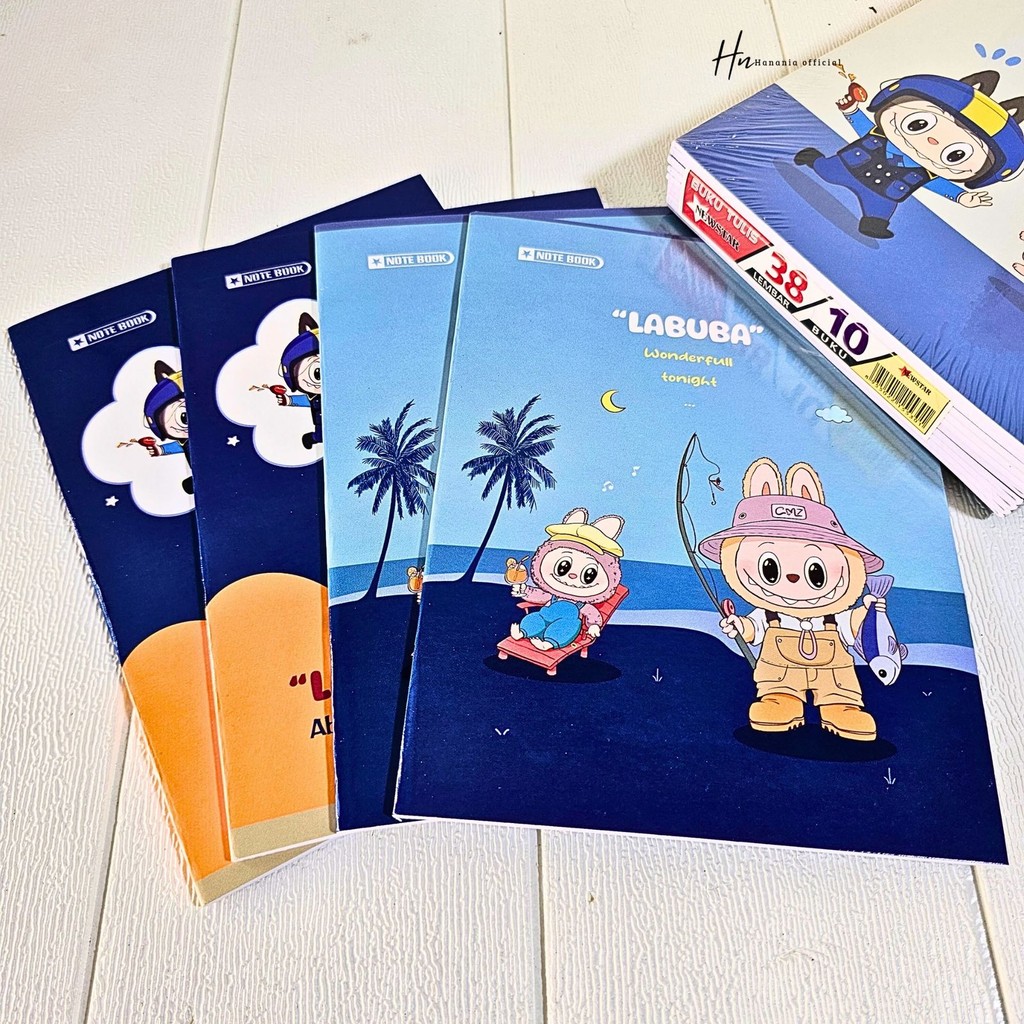 

(10PCS) BUKU TULIS KARAKTER LUCU KUROMI LABUBU/BUKU TULIS UKURAN PENDEK/KWARTO ISI 38 LEMBAR
