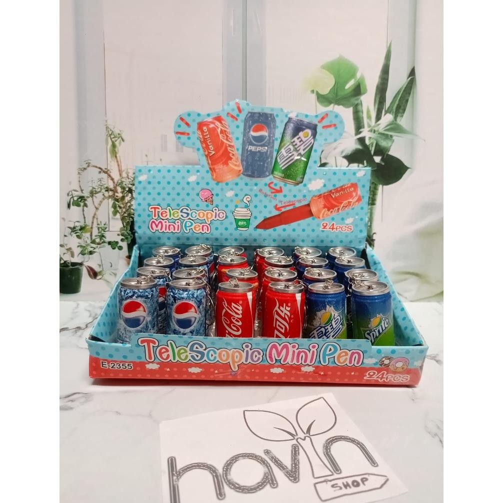 

''Terlaris" Pen Model Botol Kaleng Minuman Ballpoint Bisa Jadi Gantungan Kunci Murah