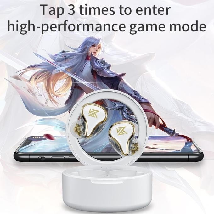 Kz Sk10 Tws True Wireless Stereo Earphone Bluetooth V5.0 For Gaming New Stok