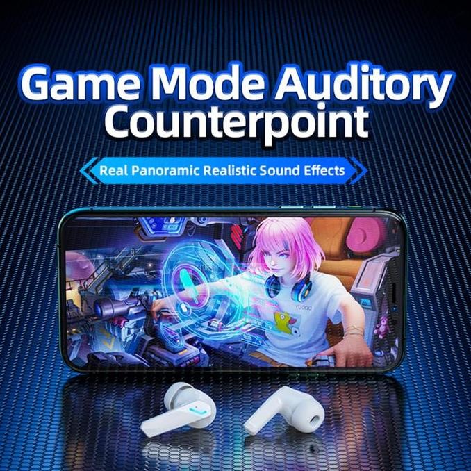 Tws Thinkplus Lenovo Gm2 Pro Tws Wireless Bluetooth Earphone Earbuds Gm2 Gaming New Stok