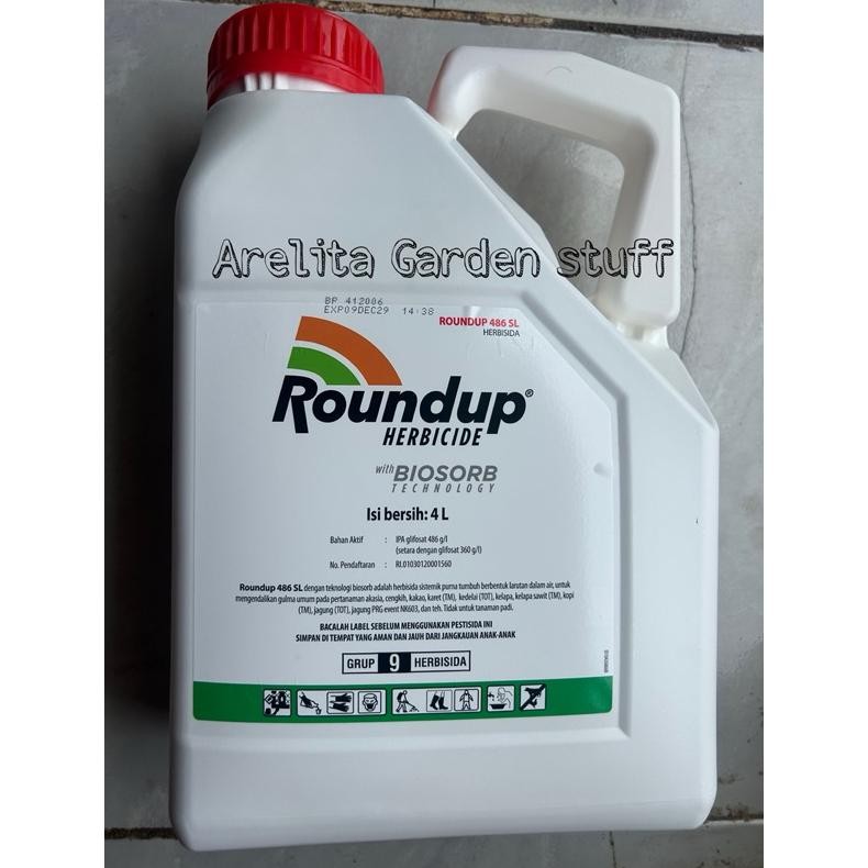 TERLARIS Racun Rumput / Herbisida Roundup 486SL 4Liter Original Siap kirim