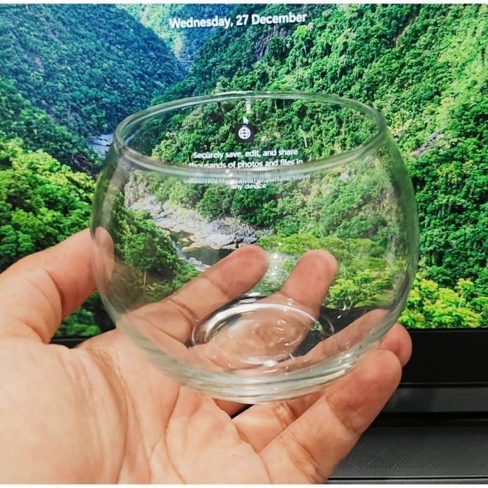 

Terlaris Luna 8 Vas Kaca Bulat Hiasan Terrarium Aquarium Ikan Cupang Dekorasi Pajangan