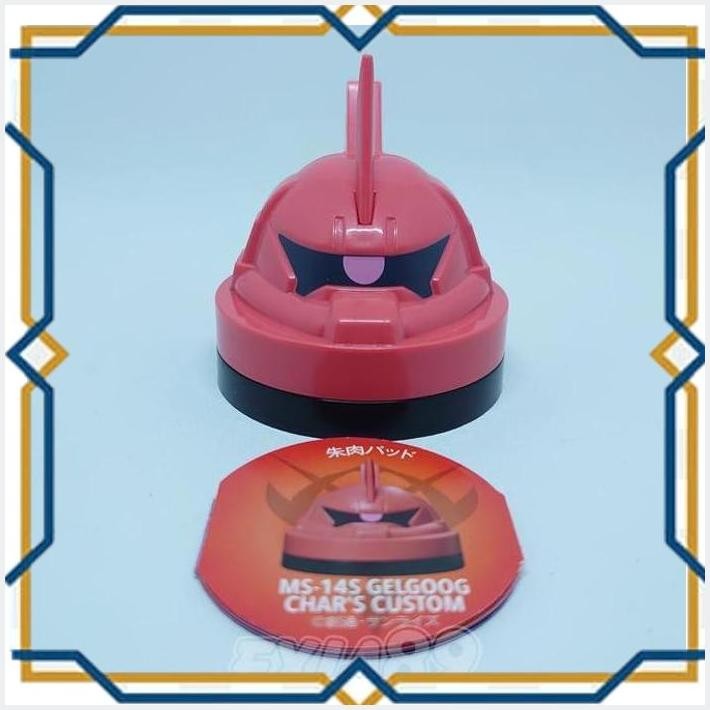 [exi] georgia coffee x gundam working mobile cap - ms-14s gelgoog ink pad