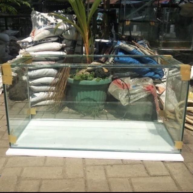 DLC - AQUARIUM KACA UKURAN 100X40X50CM KACA 8MM FULL