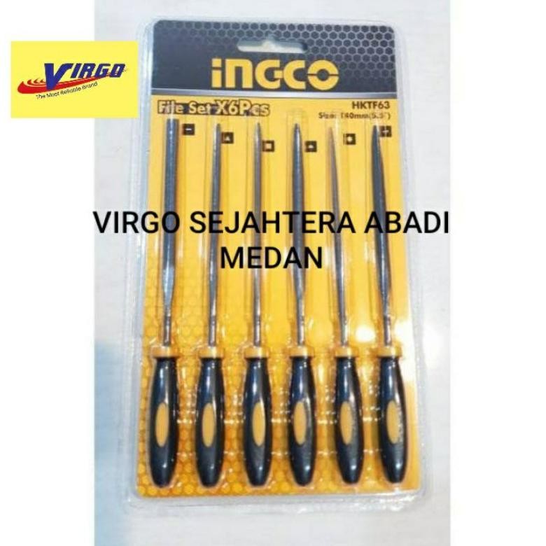 NEW INGCO HKTF63 KIKIR BESI FILE SET 6 PCS HKTF 63