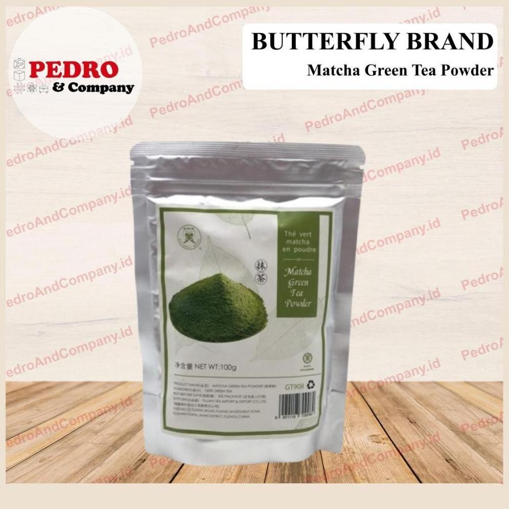 

Butterfly Brand Green Tea Powder Matcha Gt908 100 Gram Bubuk Teh Hijau
