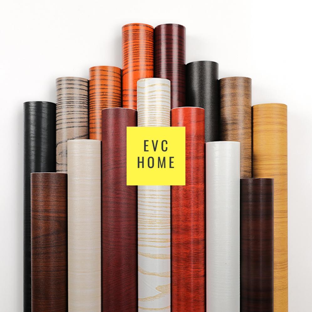 EVCHOME Wallpaper Sticker Lemari/HPL Sticker Lemari Serba Guna/Wallpaper Dinding Serat Kayu