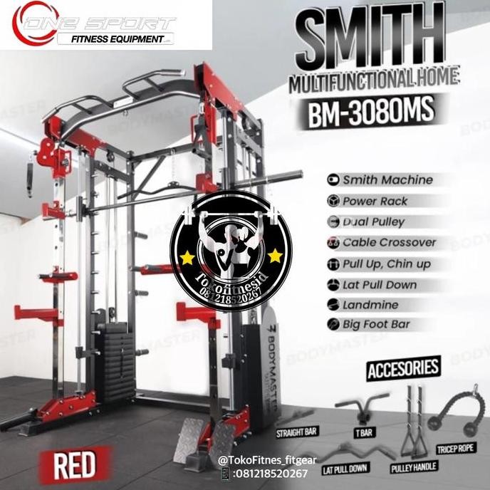 Bodymaster Smith Machine  BM-3080 Power Rack Functional Benc Press