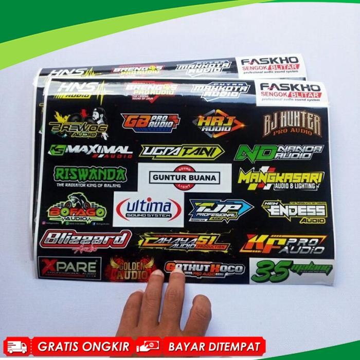 

[Bisa Cod] Sale Stiker Sound System Vynil Doff Jeruk Anti Air - Isi 28/25/26/31/32 - Brewog Brengos K5 Maximal Hrj Riswanda Katun Cotton Combed 30S Fashion Distro Premium