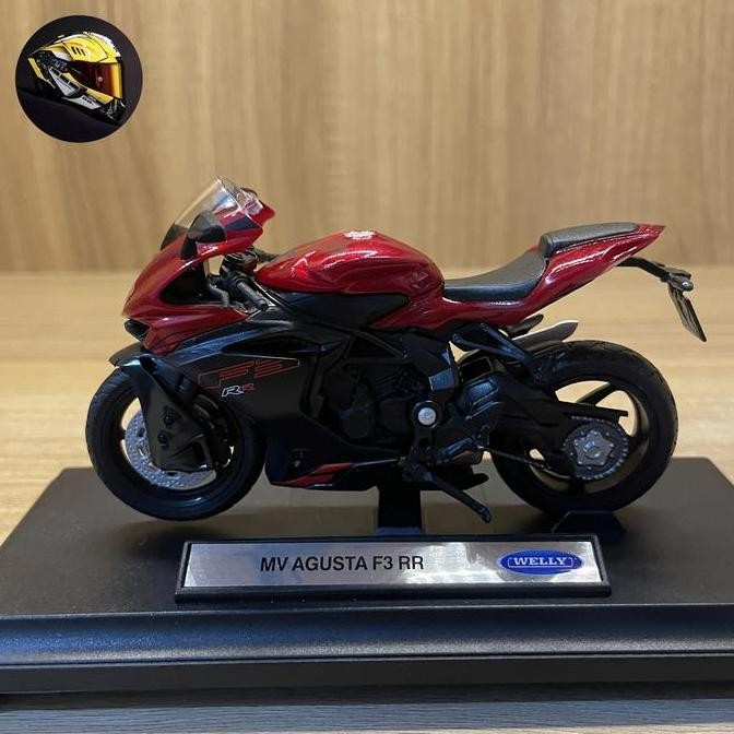 Diecast miniatur motor mv agusta f3 skala 1/18