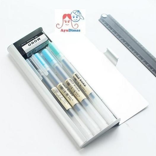

Muji - Alumunium Pencil Case - kotak / tempat pensil TL
