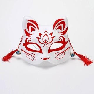 Topeng Kitsune Topeng Anime Topeng Rubah Demon Topeng Fox Kitsune Mask Cosplay Kitsune