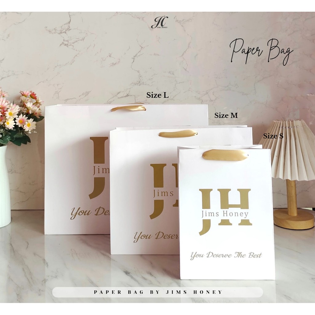 

PAPER BAG WHITE JIMS HONEY
