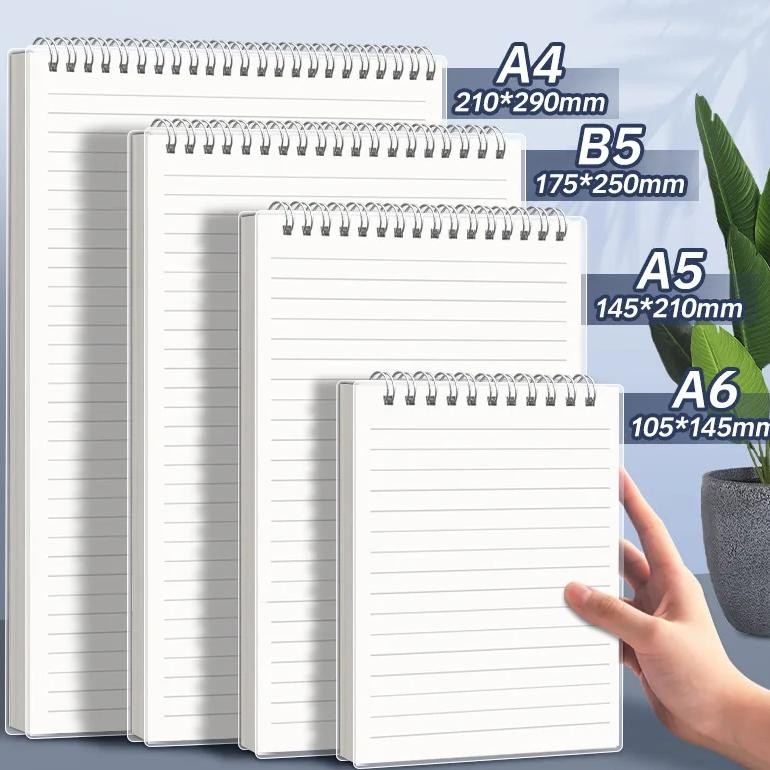 

A4 A5 B5 Spiral Book Coil Notebook To-Do Lined Dot Blank Grid Paper Journal Diary Sketchbook For School Supplies Stationery