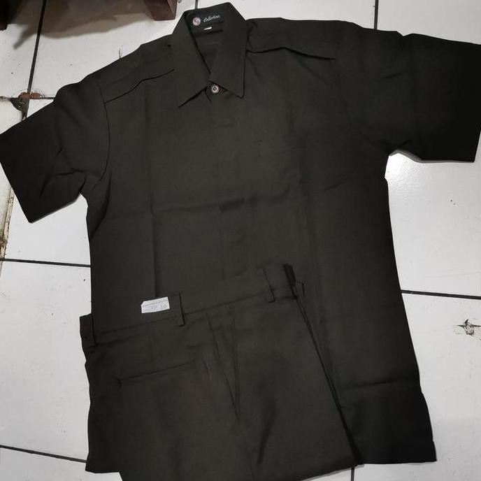 Setelan Safari Satpam Baru /Seragam Setelan Satpam/Safari buat Satpam