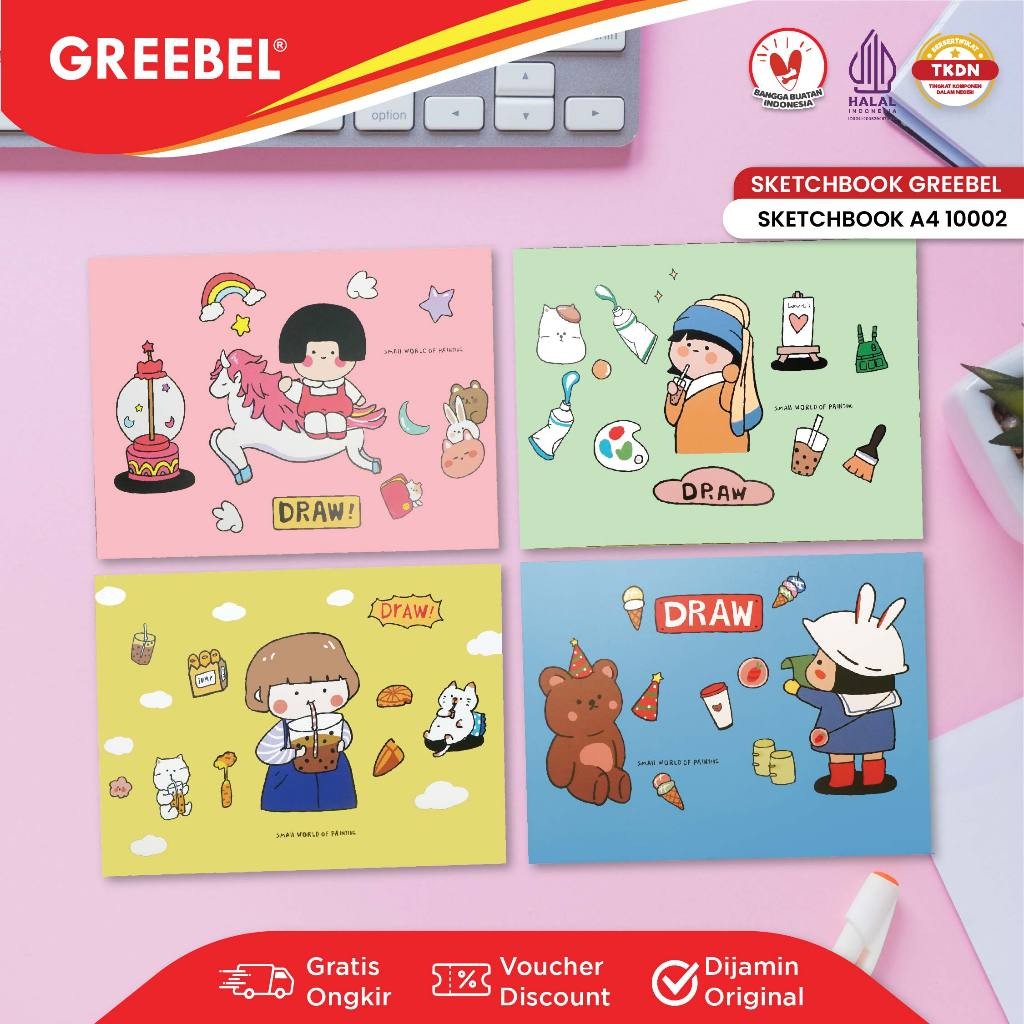 

GREEBEL BUKU GAMBAR SKETCH BOOK A4 30 LEMBAR (10002) BUKU SKETSA DRAWING BOOK