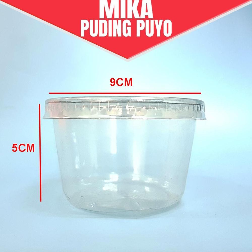 Cxv-38 Hj-77 Satuan Mika Plastik Puding / Mika Makanan Penutup / Mika Puding Premium