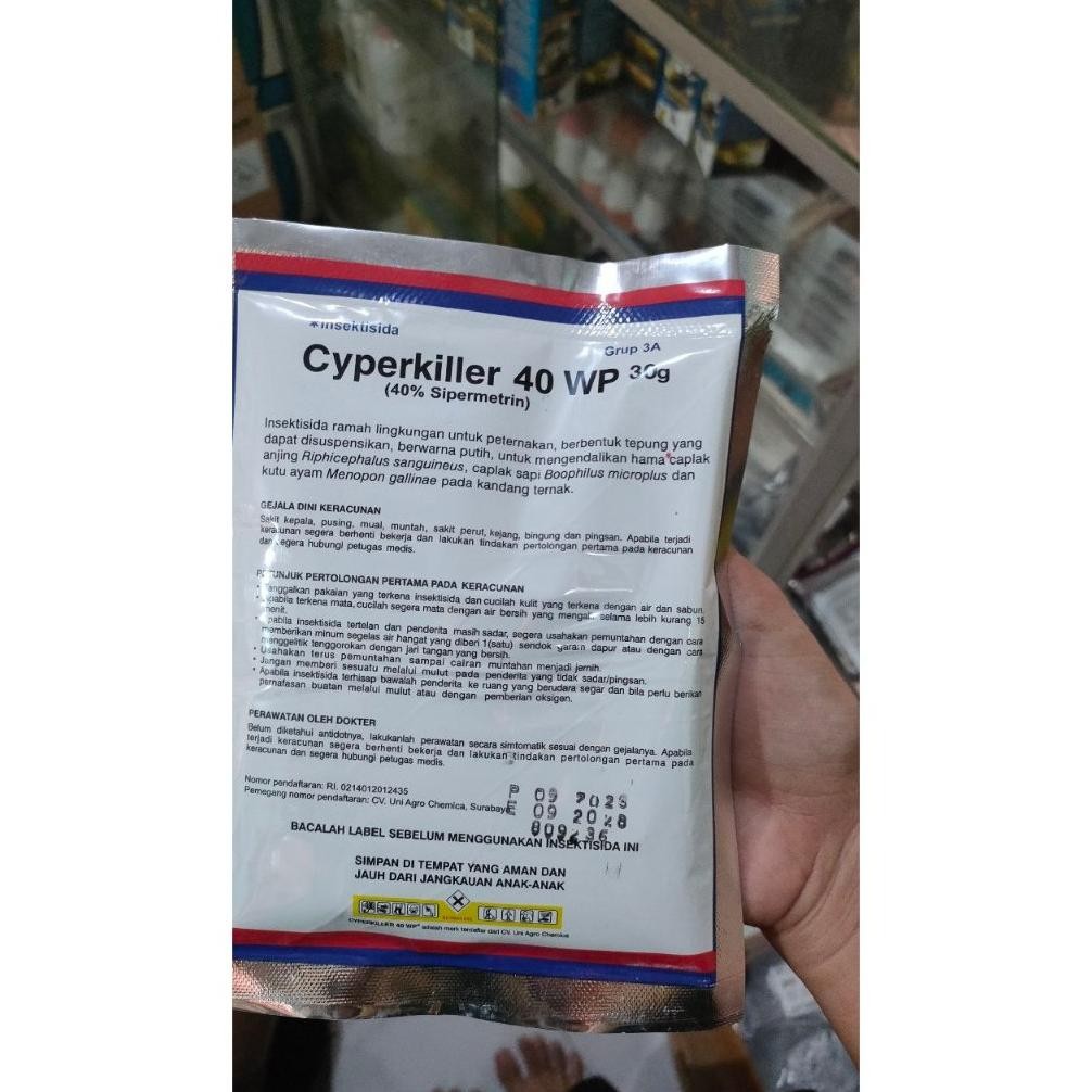 TERLARIS Cyperkiller Cyper Killer 40 WP 30 Gram ORIGINAL / Insektisida / Pembasmi Kutu Siap kirim