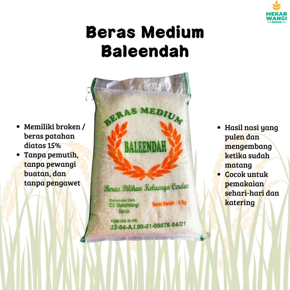 

BERAS MEDIUM BALEENDAH 5KG