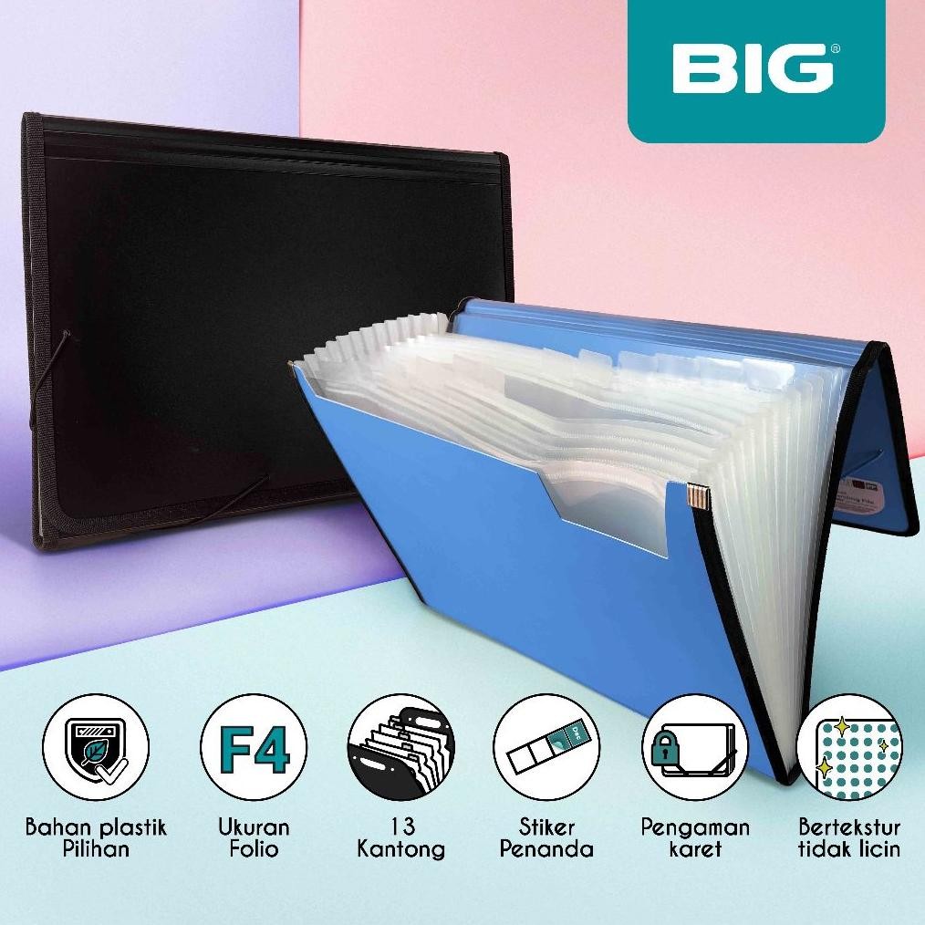 

READY STOK BIG Expanding File/ Map Harmonika/ Organizer Dokumen/ Carry File F4 Folio 13 Poket Tali XP-8002 Siap kirim