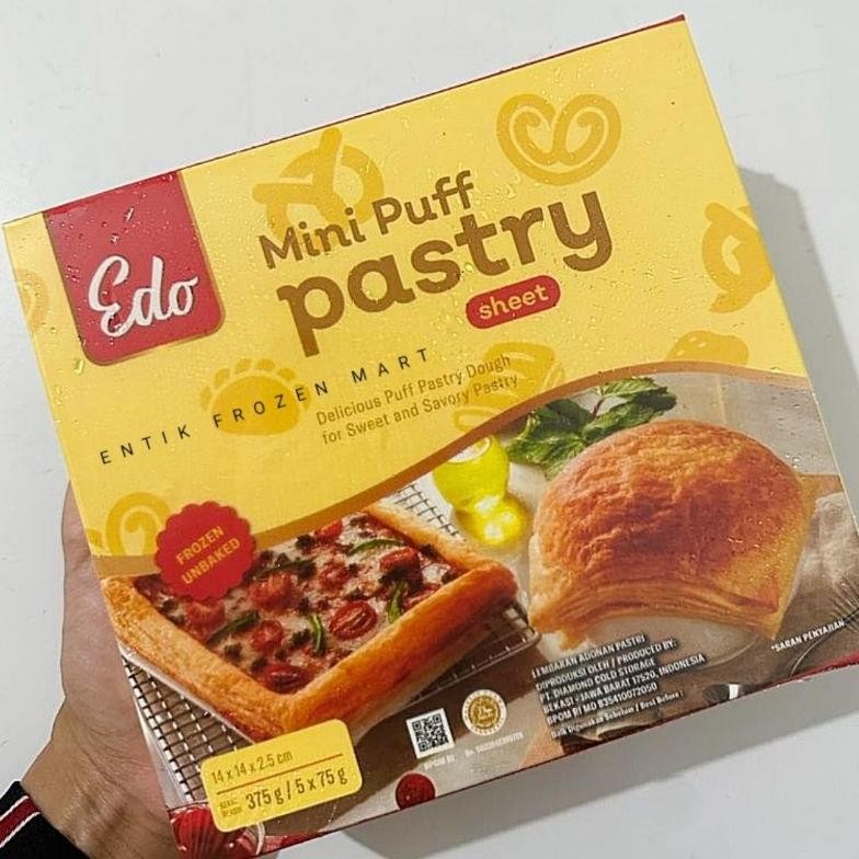 

EDO Puff Pastry Sheet 375gr | 750gr / Roti Lembaran Adonan Pastry