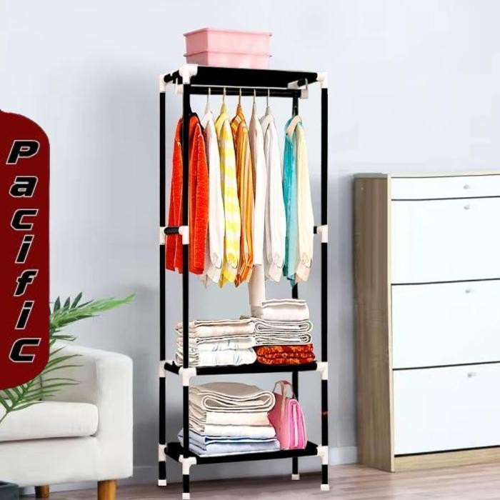 Promo Dtg Stand Hanger Portable Kekinian Untuk Baju Hijab Jaket Topi Rak Lemari Pakaian Rak Gantunga