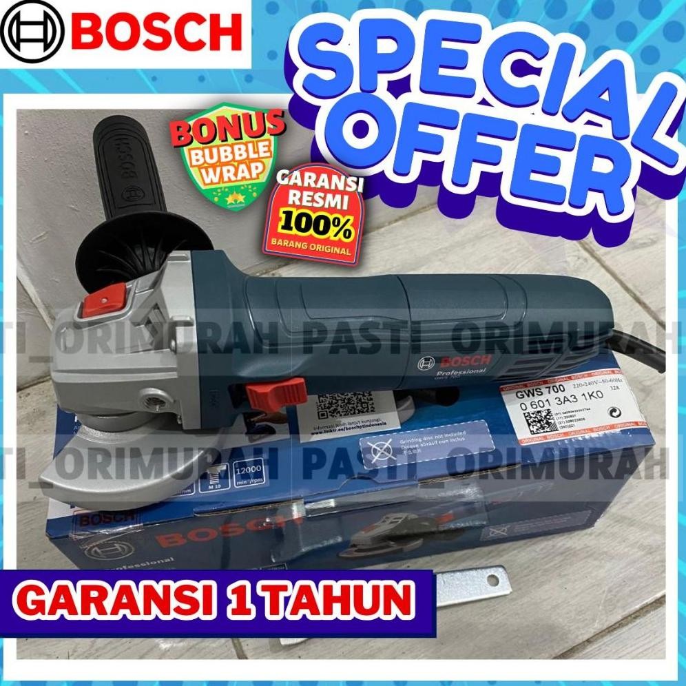 TERMURAH Mesin Gerinda BOSCH ORI GWS060 Grenda Grinda Gurinda GWS 060 Gws700 Gws 700 Gws-700 Siap ki