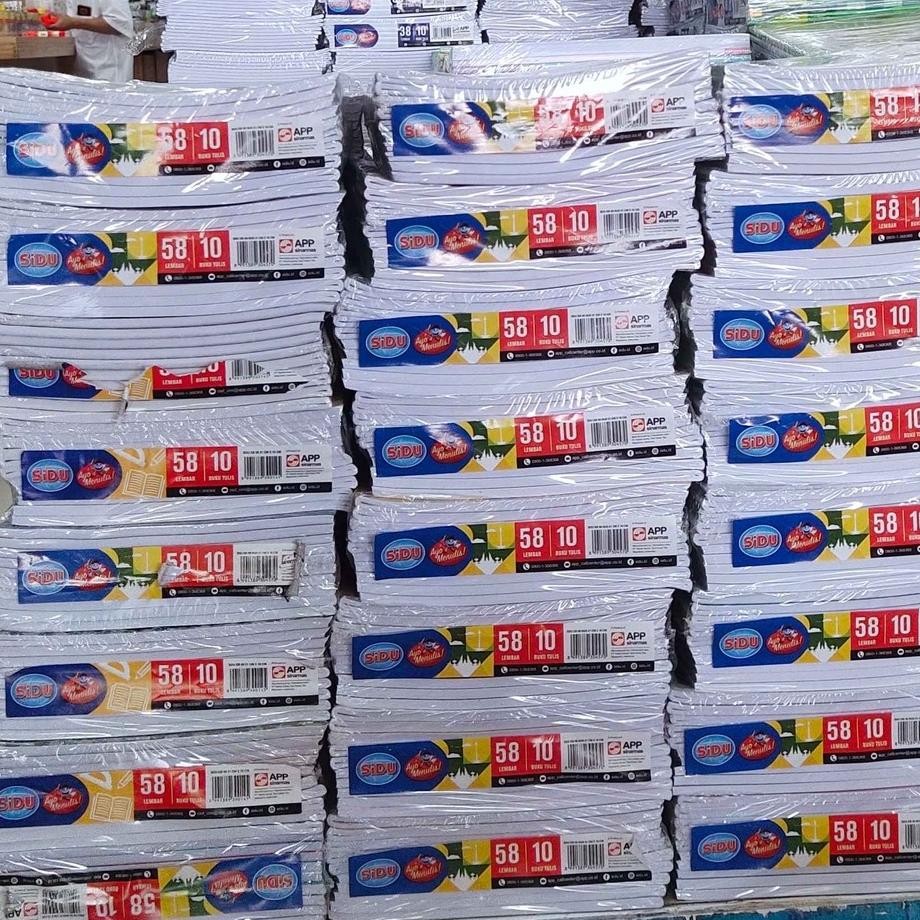 

READY STOCK (PAK) Buku Tulis SIDU 58 + BONUS / Buku Tulis Sinar Dunia 58 Lembar 10 pcs/ Buku Tulis Murah