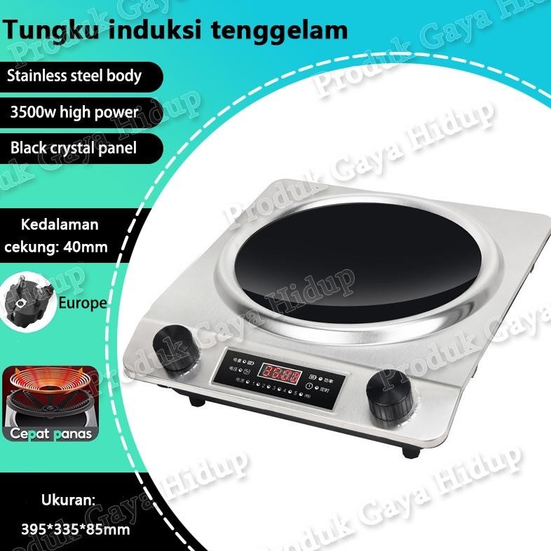 Induction cooker/Kompor induksi cekung rumah tangga 3500 daya tinggi api ganas meledak goreng satu k