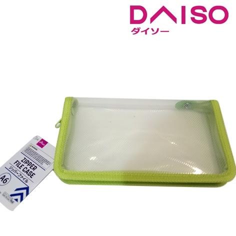 

TERMURAH Daiso A6 Zipper File Plastik Warna-Warni Siap kirim