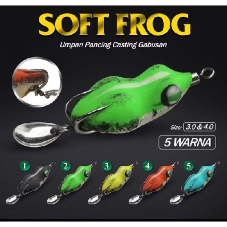 UMPAN PANCING SOFT FROG GABUS TOMAN - UMPAN KODOK KARET