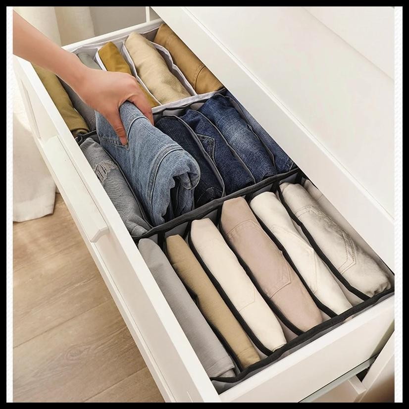 SEKAT PEMBATAS DALAM LEMARI / TEMPAT ORGANIZER LEMARI PAKAIAN