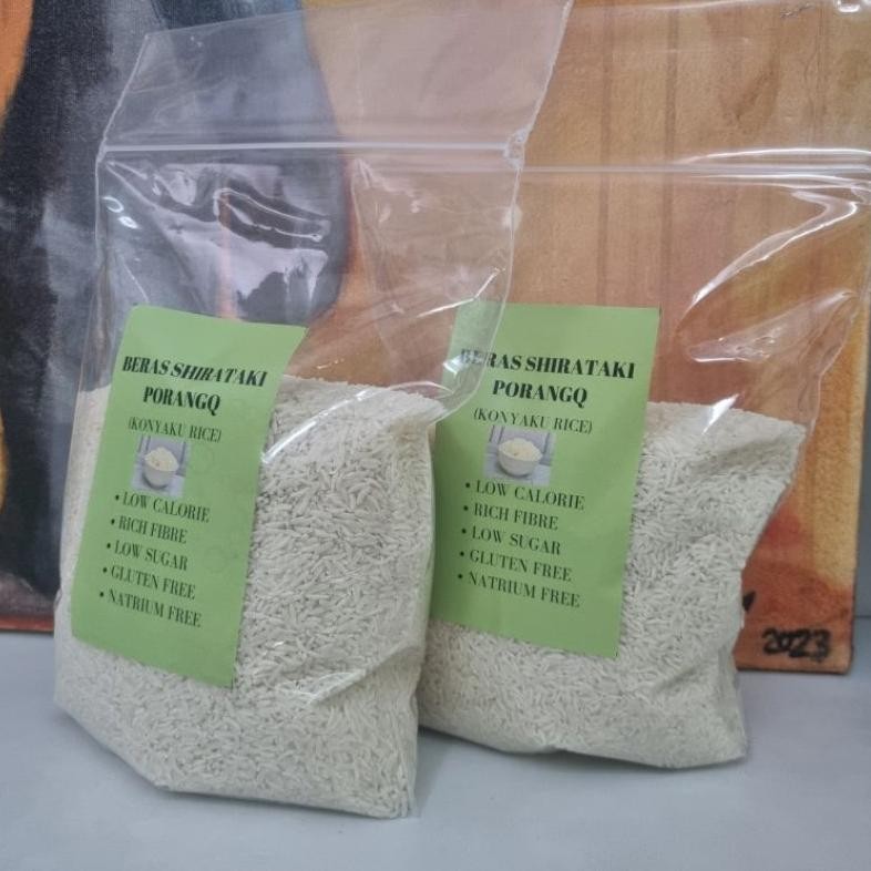 

PORANGQ Beras Porang Pouch 1kg Shirataki Konjac Rice