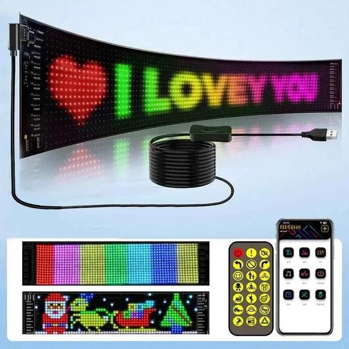 Best Lampu Led Matrix Panel Rgb Led Running Text Super Tipis Led 2121 | Led Screen Programmable Flex