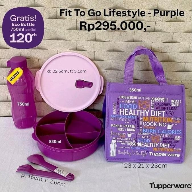 Promo | Tupperware Fit To Go / Bekal Tupperware Lengkap