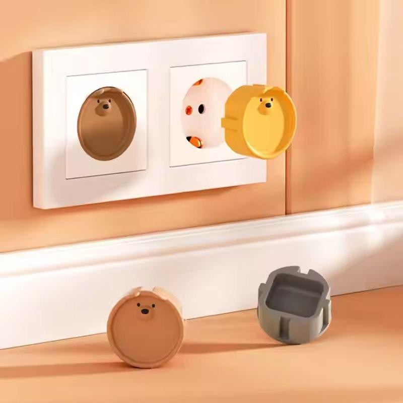 Tutup Stop Kontak Listrik Silikon Listrik Safety Socket Cover Pengaman Stop Kontak Otomatis Electric