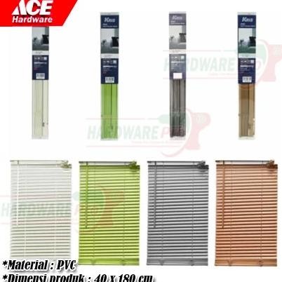 TIRAI GULUNG JENDELA PVC 40CM X 180CM KEREI GORDEN KRIS FORHOM VENETIAN BLIND ORIGINAL ACE HARDWARE
