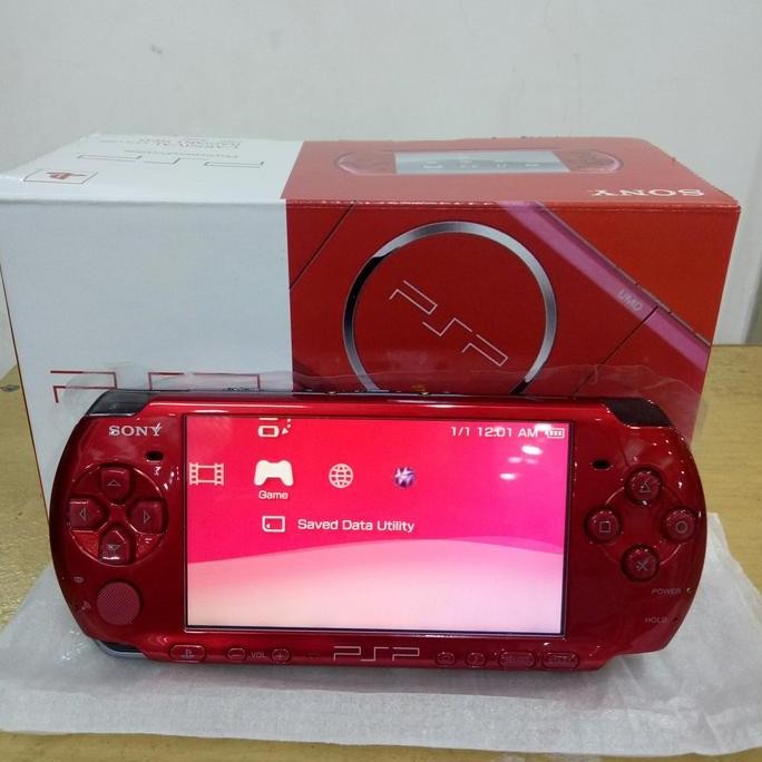 PSP slim 3006 black mc 128gb full game Berkualitas