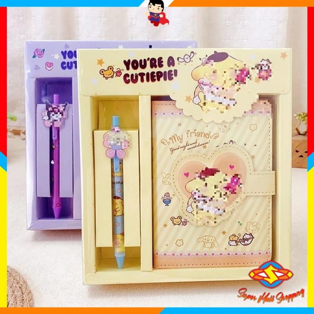 

SMS Paket Alat Tulis 2 IN 1 Set Stationery 2IN1 Karakter Kartun Alat Tulis Anak Sekolah Pulpen Notebook Magnet