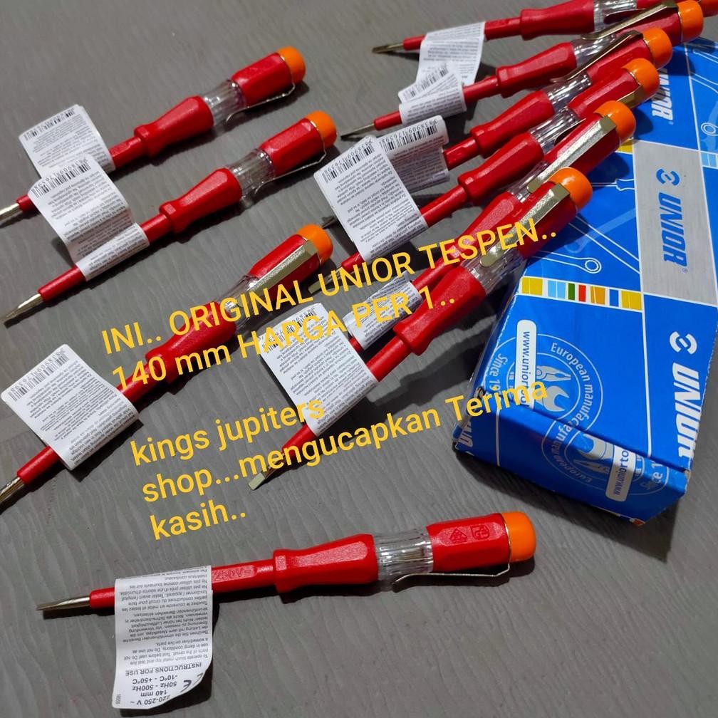 New - UNIOR TESPEN AC 220 - 250VOLT 140MM TESPEN OBENG LISTRIK NOMOR 1 DI KELASNYA MADE IN SLOVENIA 