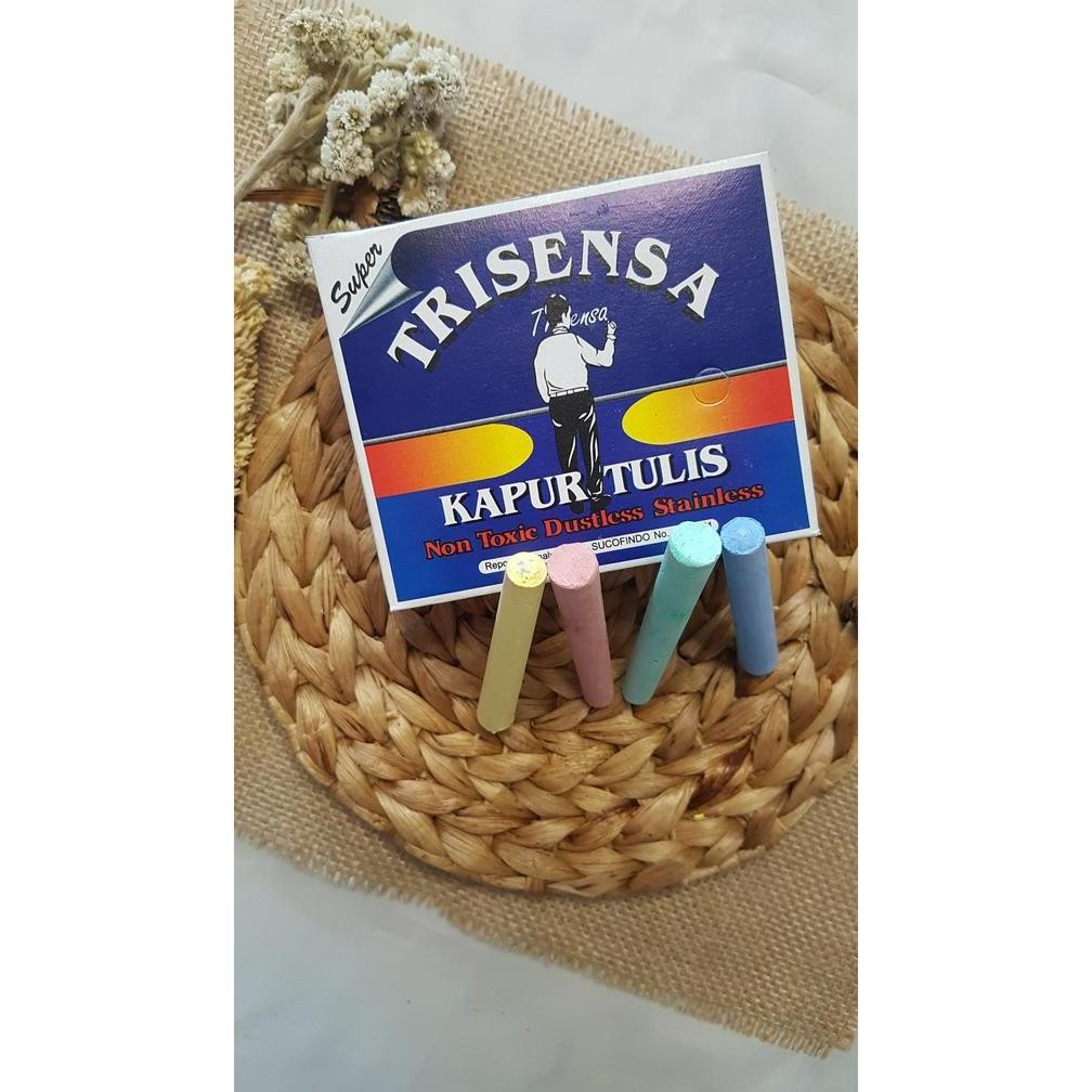 

Original Trisensa Kapur Tulis Warna Kapu Papan Hitam Bahan Terbaik