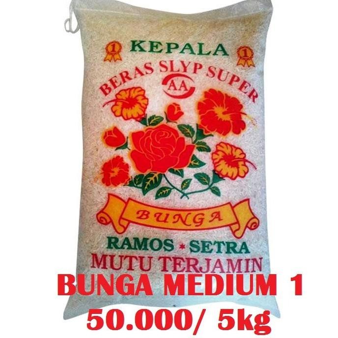 

READY STOCK KHUSUS GOJEK/GRAB BERAS RAMOS BUNGA SLYP 5 KG/ 10 KG/ 20 KG