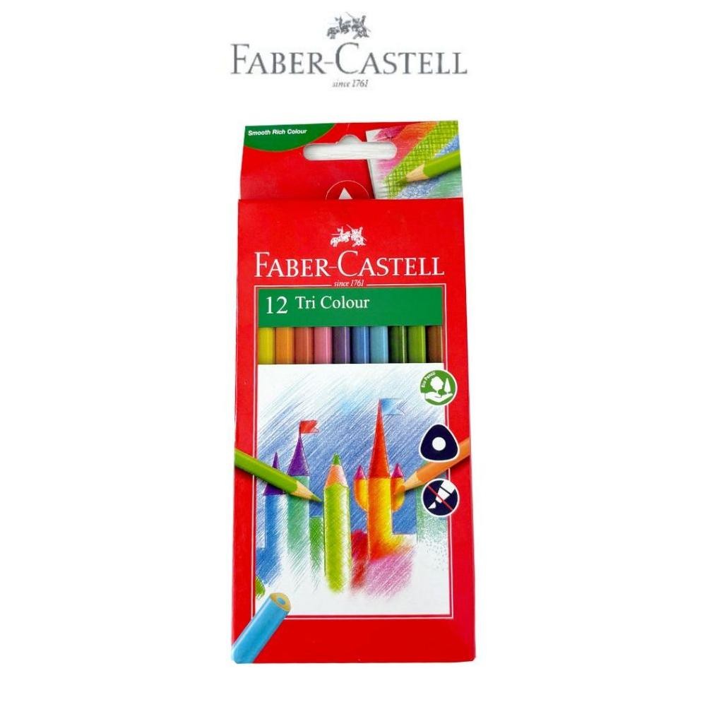 

Faber-Castell Pensil Warna Anak Tri Colour 24 Warna Aman