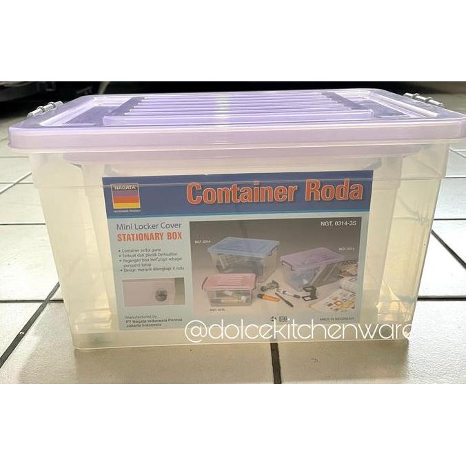 

HOT SALE Nagata Container Roda Mini Locker Cover Stationary Box Set Isi 3 pcs